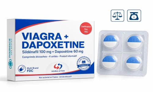 Visuel indicatif Extra Super P-Force association sildénafil dapoxétine Pharmacie des Ecoles
