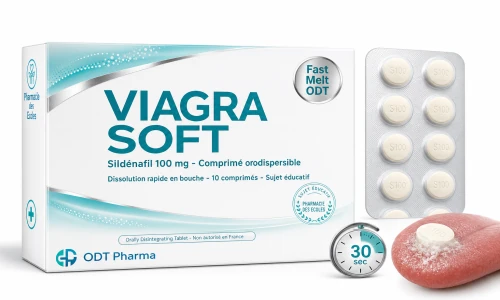 Illustration Viagra Soft sildénafil comprimé mou Pharmacie des Ecoles