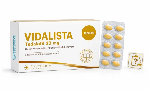 Illustration générique Vidalista tadalafil Pharmacie des Ecoles